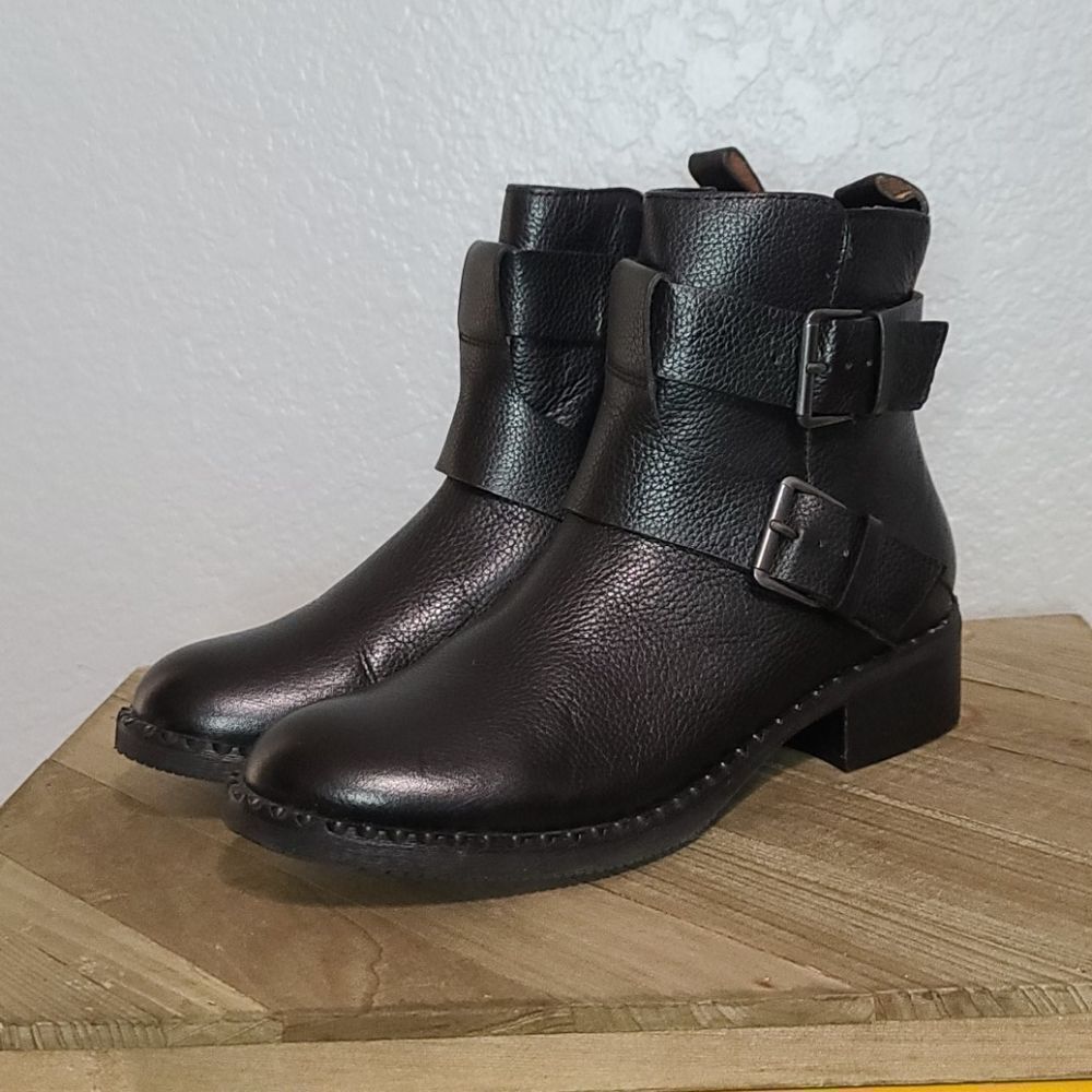Gentle Soul Moto Leather Boots By Kenneth Cole